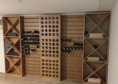 Cantina per vini in legno